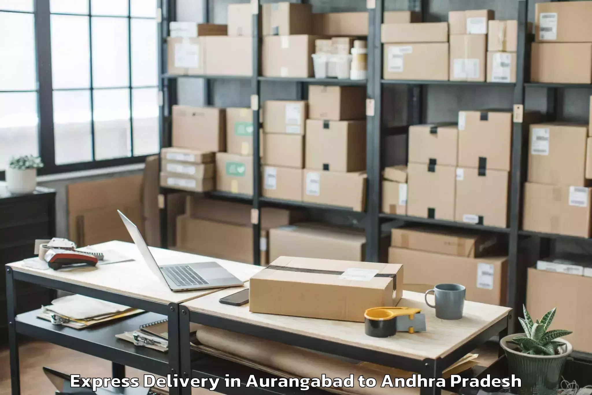 Expert Aurangabad to Reddigudem Express Delivery